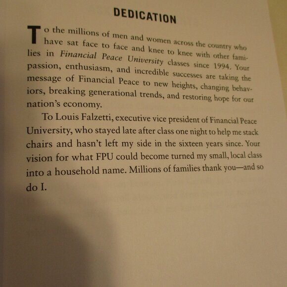 Dave Ramsey Guide To Money Medium Black Blue White Finacial Reading Book - Picture 6 of 6